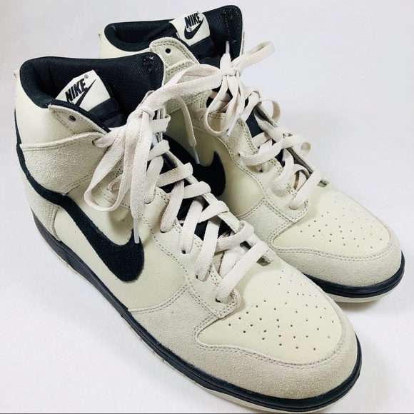 Nike Other - Nike Dunk Hi Light Bone/Blk Basketball Shoes